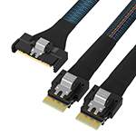 MCIO 8X TO 2*SLIMSAS SFF-8654 4i Gen4 Ч