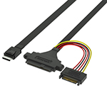 Oculink SFF-8611תSFF-8639+15P SATA  Чп