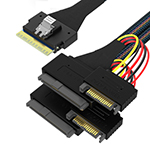 SlimSAS SFF-8654 8iתU.2 2SFF-863915PIN Ӳ̸